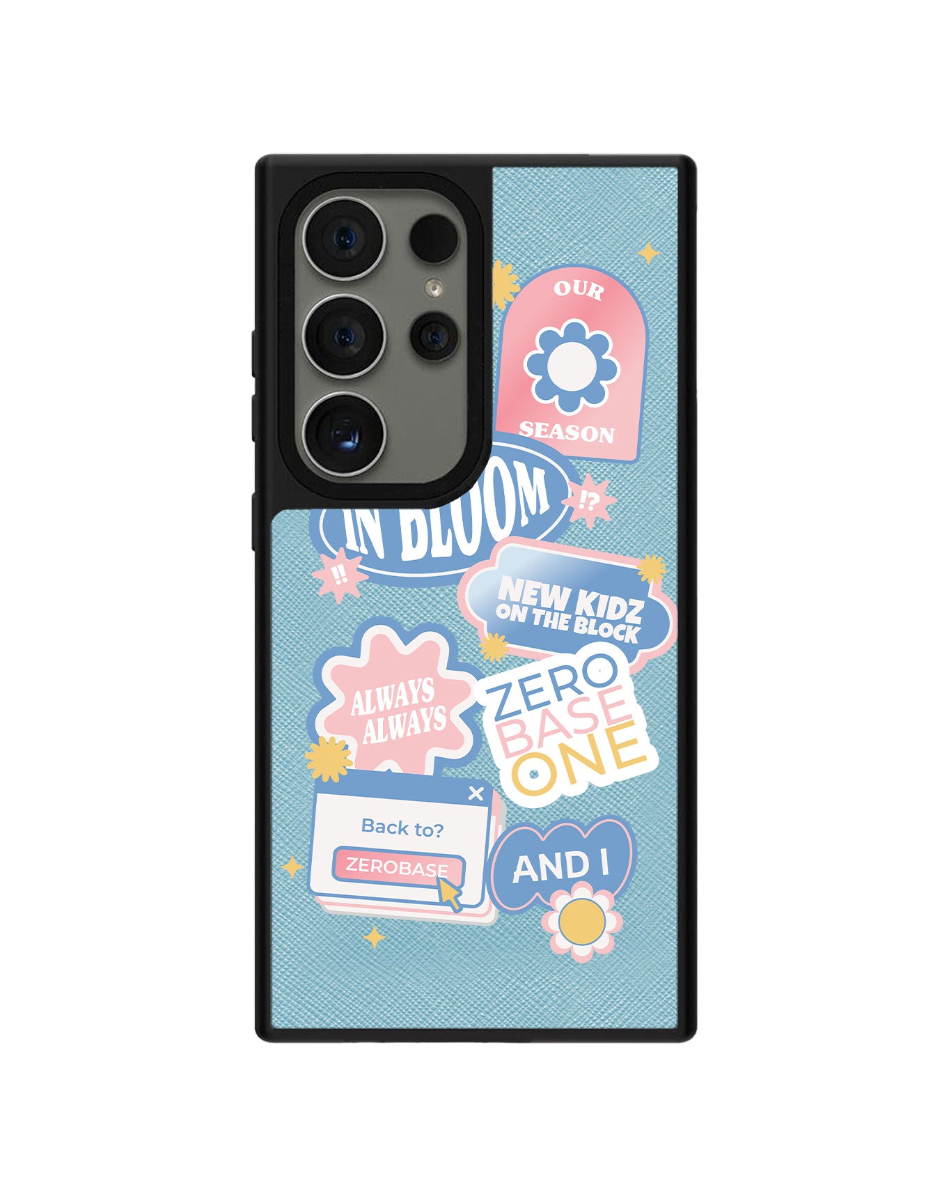 Android Leather Grip Case - Zerobaseone Song Sticker Pack