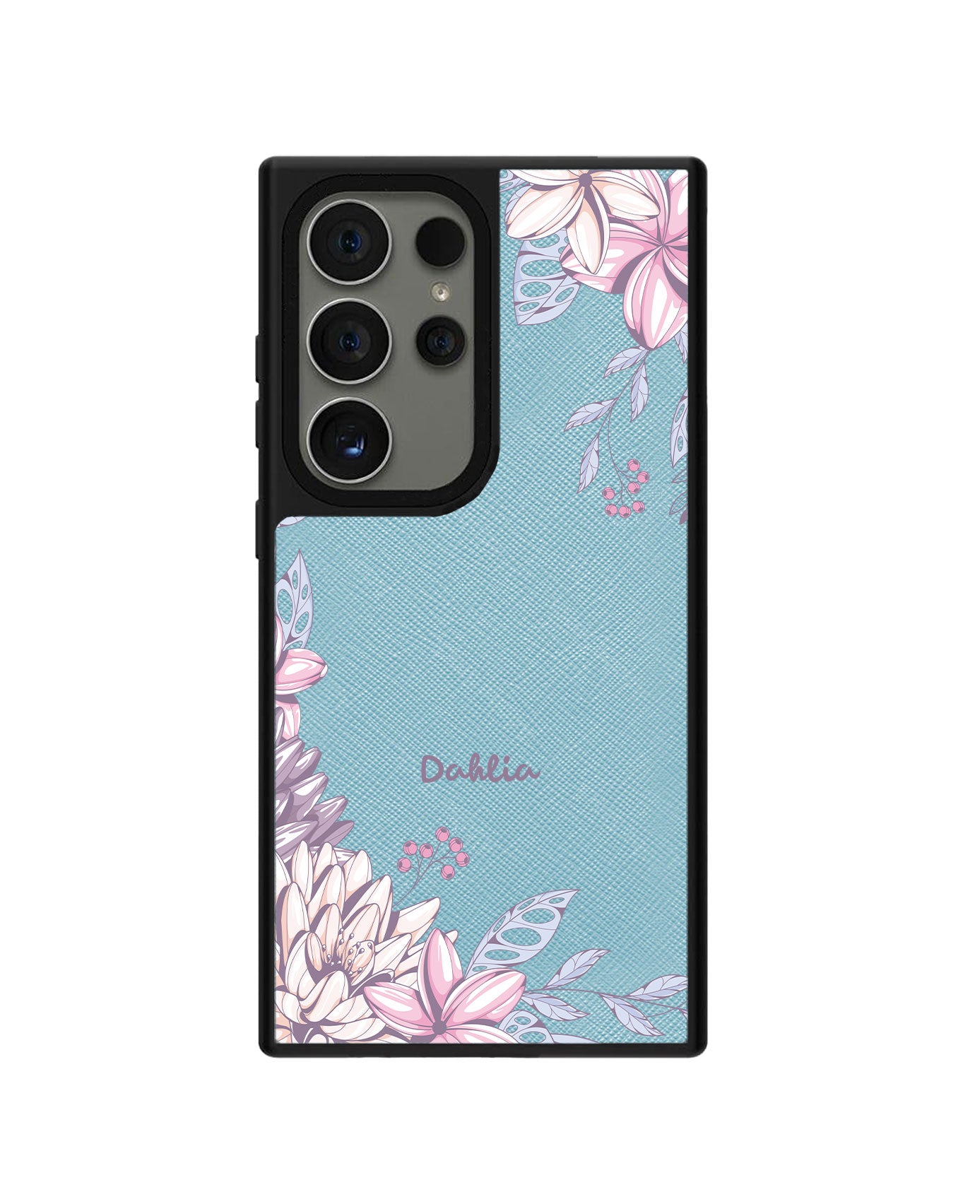 Android Leather Grip Case - Dahlia