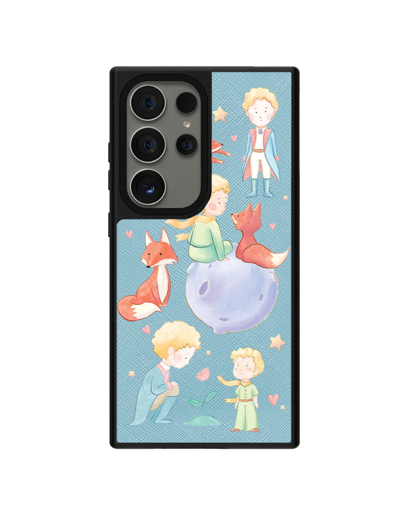 Android Leather Grip Case - Little Prince & Fox