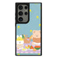 Android Leather Grip Case - Picnic Bear Lilac