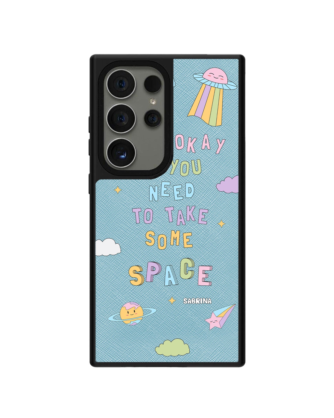 Android Leather Grip Case - Space