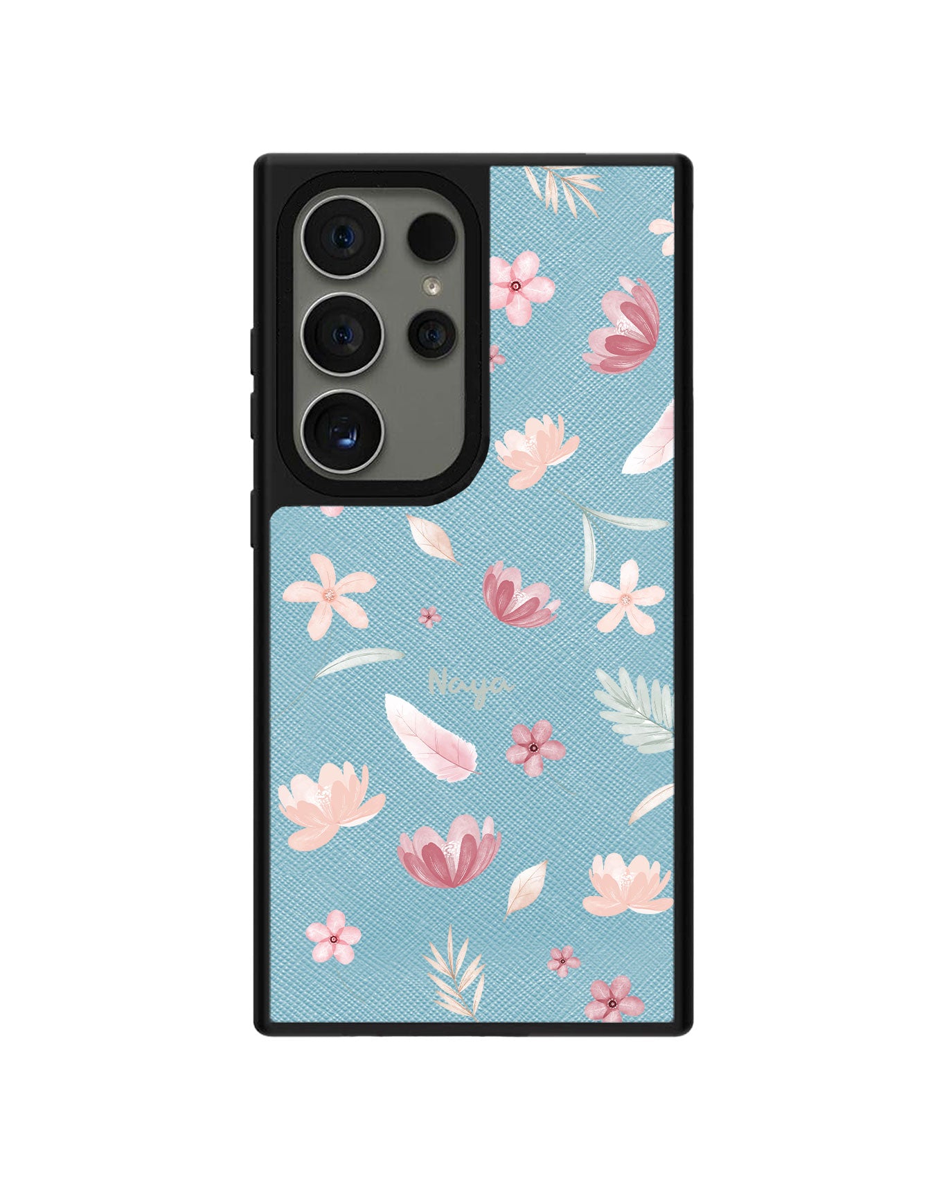 Android Leather Grip Case - Wild Flower