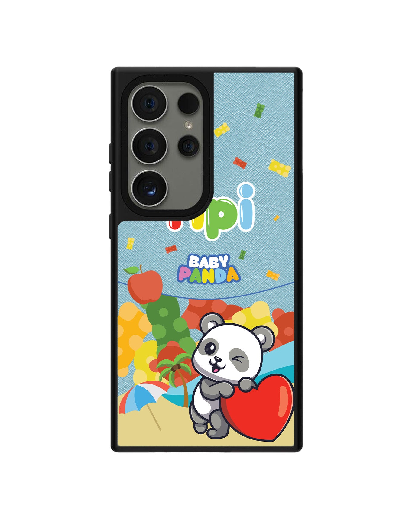 Android Leather Grip Case - Yipi Baby Panda