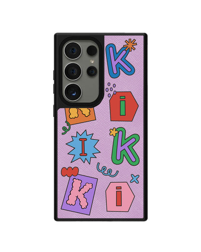 Android Leather Grip - CUSTOM MONOGRAM 3.0 Adorable