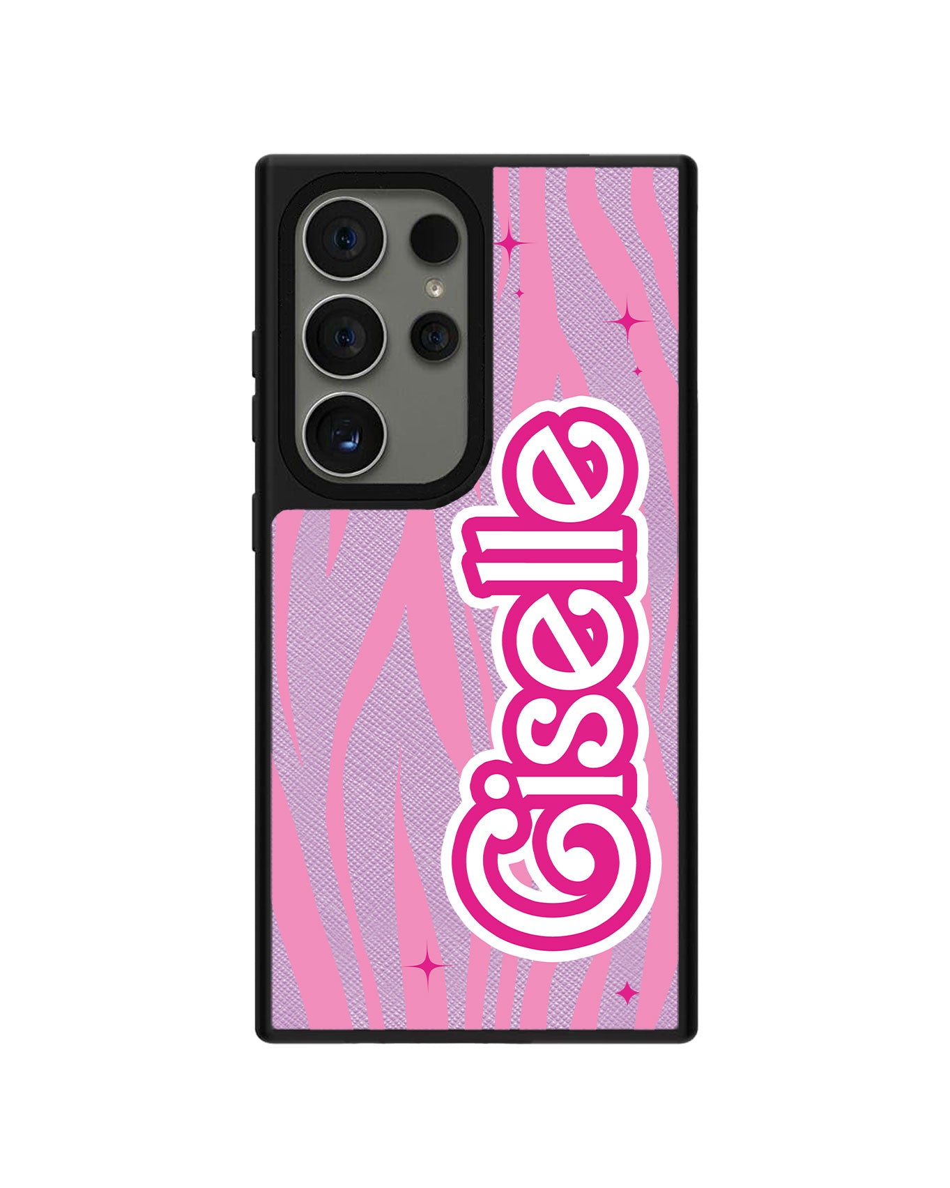 Android Leather Grip Case - Barbie Zebra Pattern