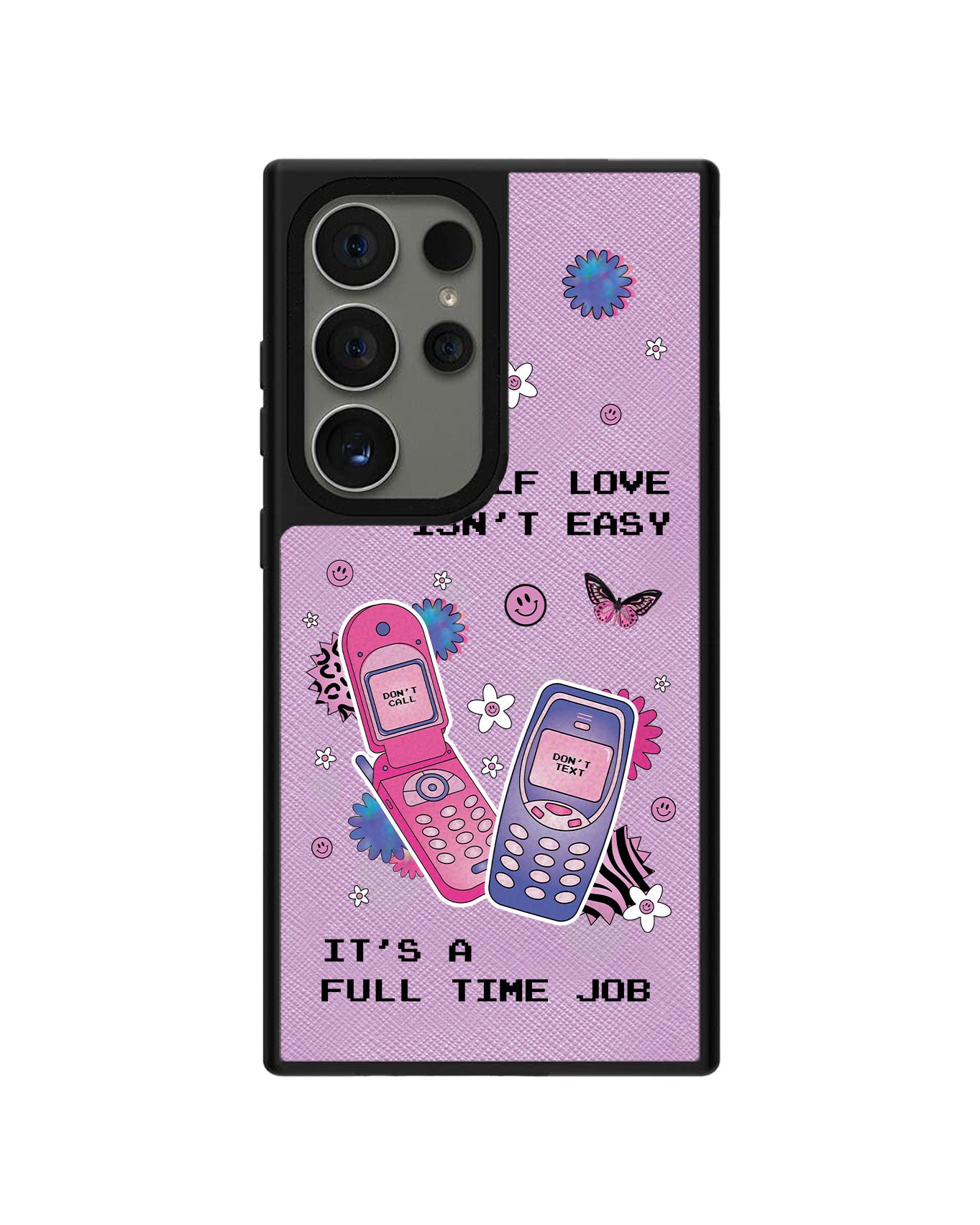 Android Leather Grip Case - Busy Love Myself