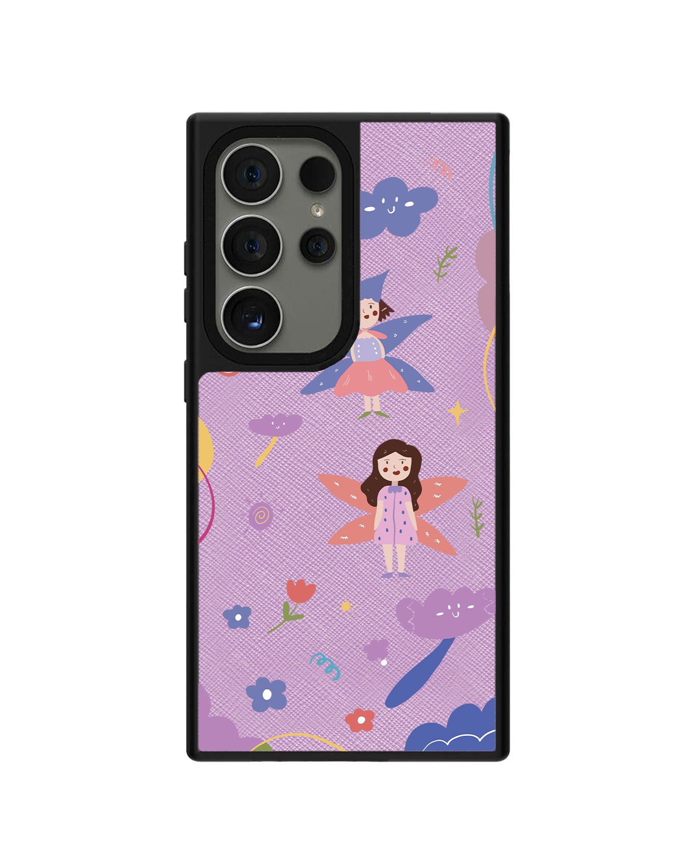 Android Leather Grip Case - Fairy Pattern