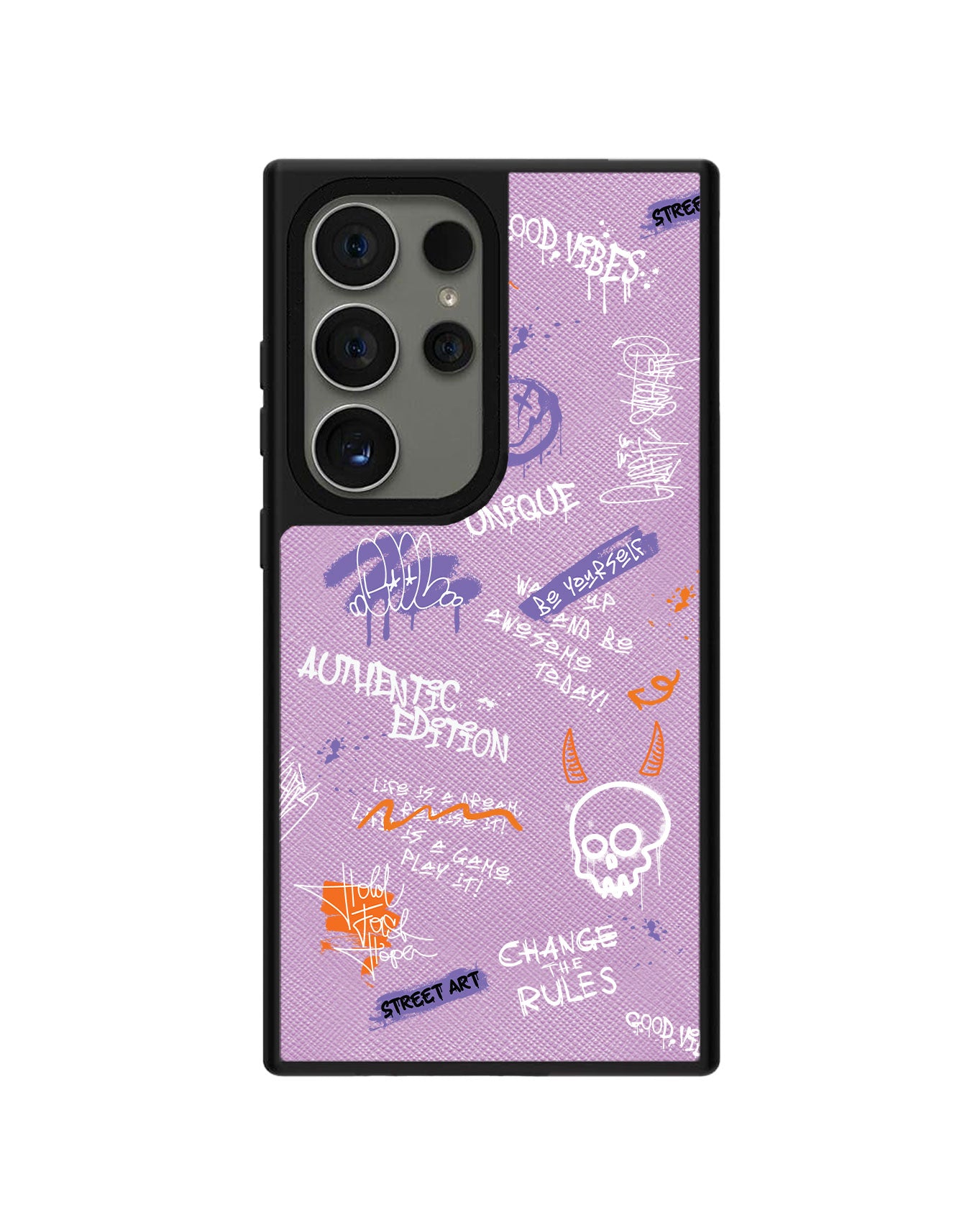 Android Leather Grip Case - Grafitti 1.0