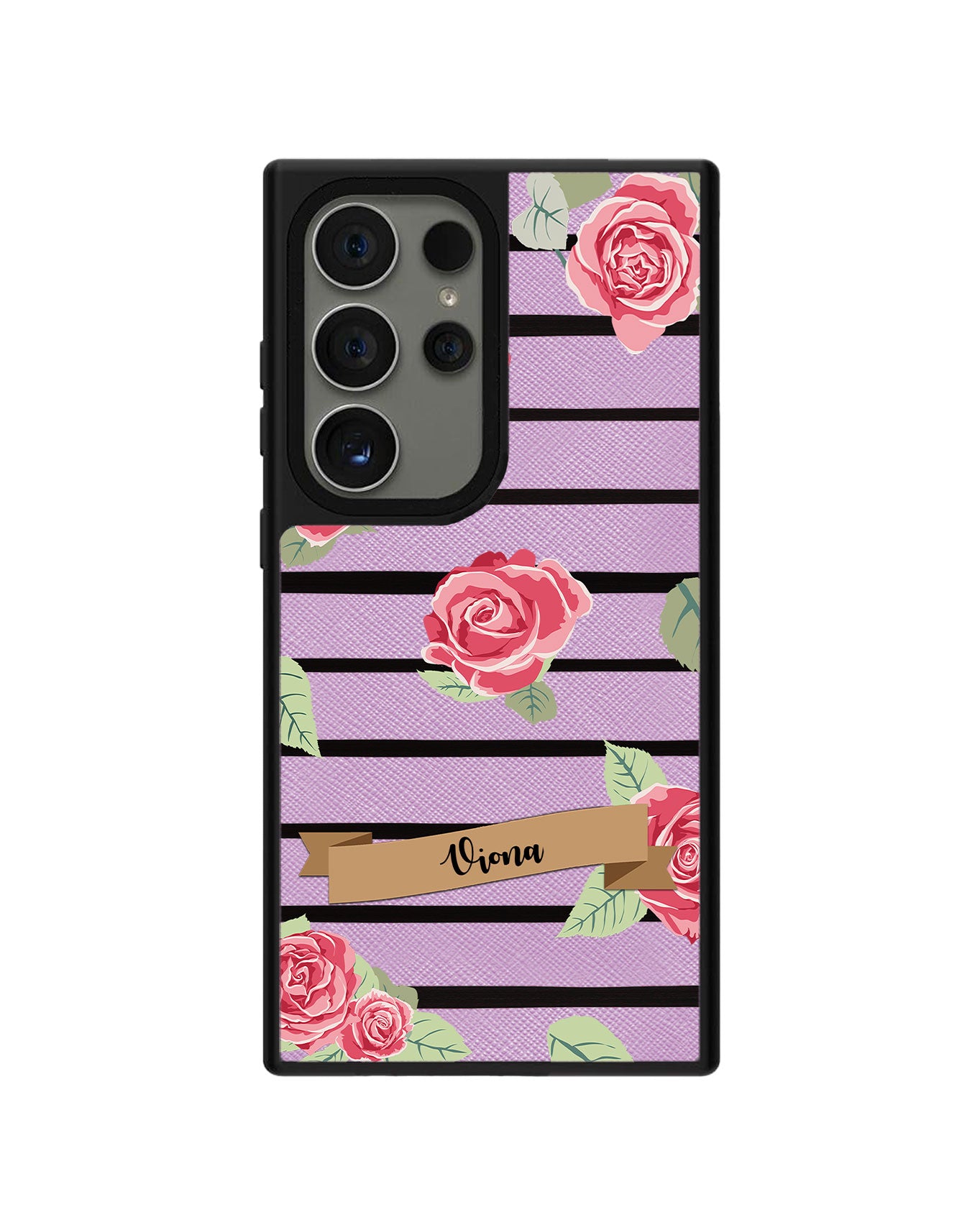 Android Leather Grip Case - Rose