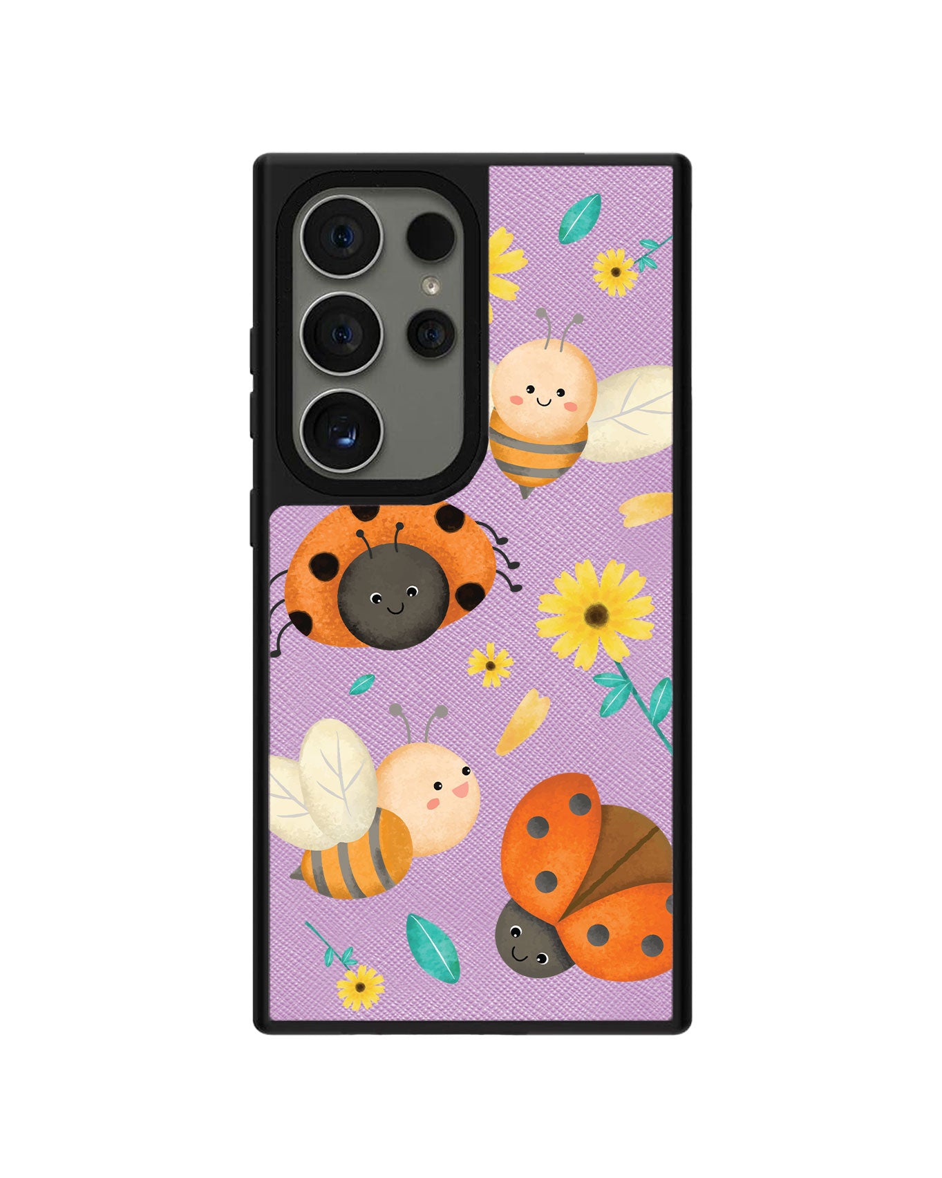 Android Leather Grip Case - Lady Bug & Bee