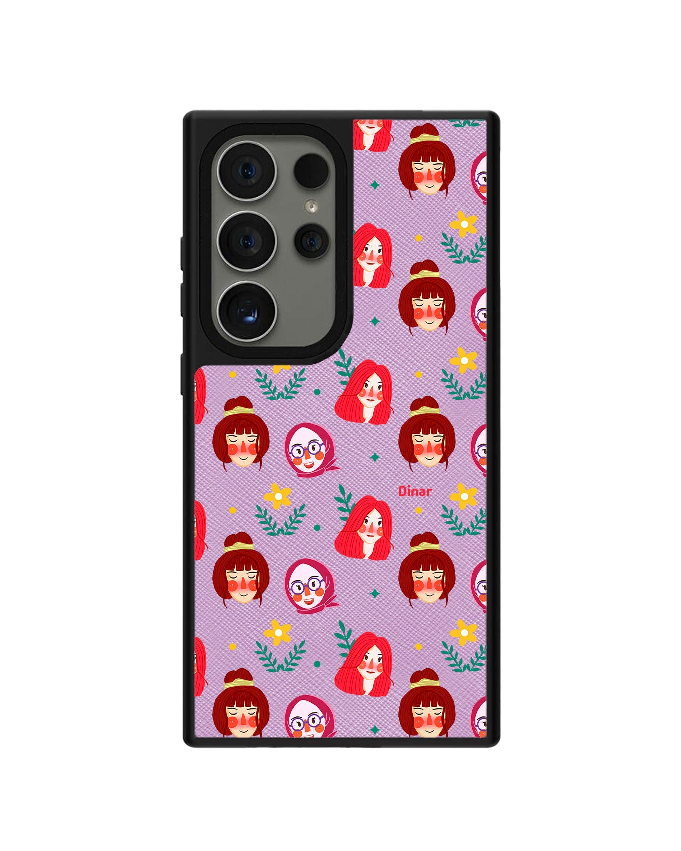 Android Leather Grip Case - Lovely Faces