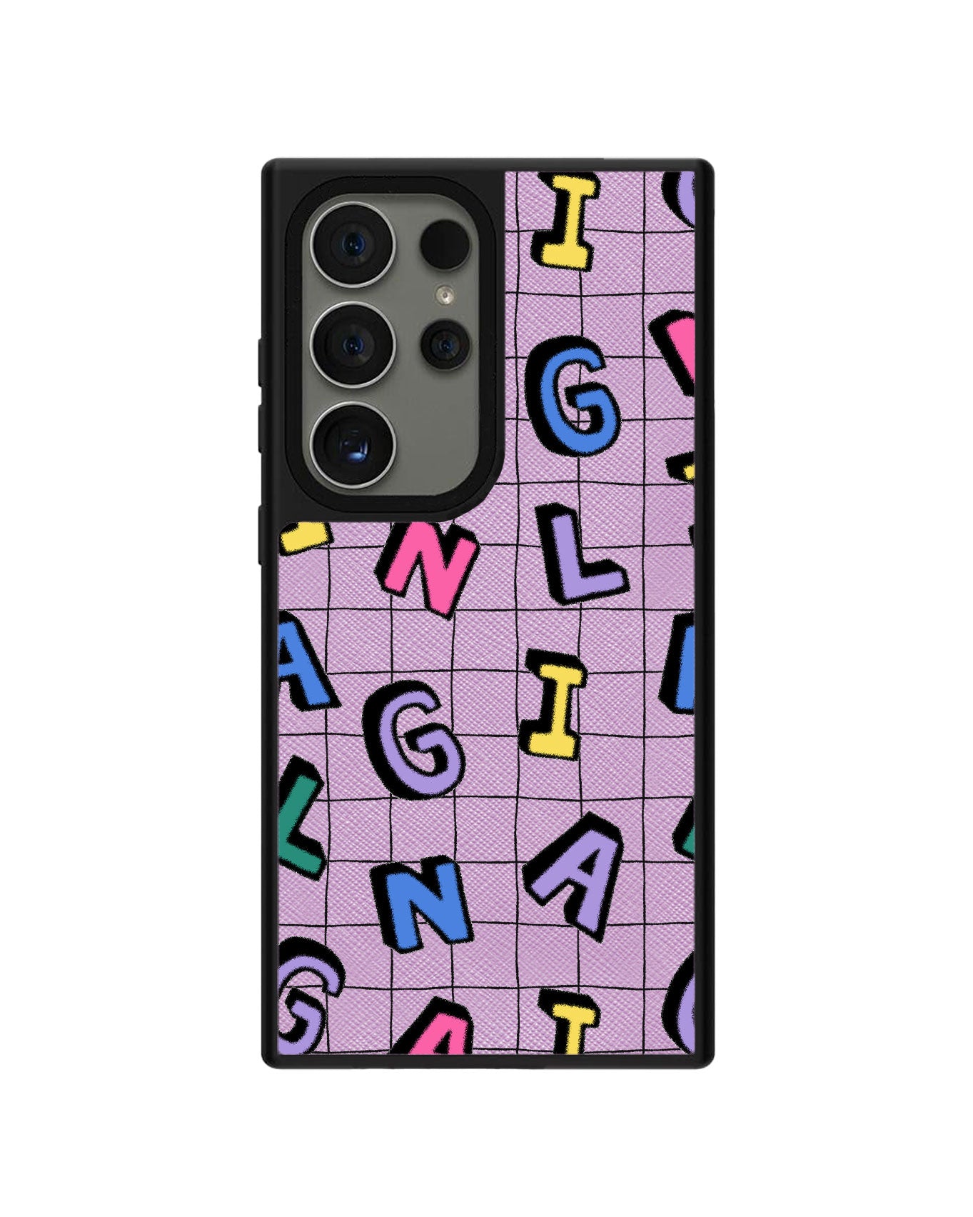 Android Leather Grip - CUSTOM MONOGRAM 3.0 Playful 2.0