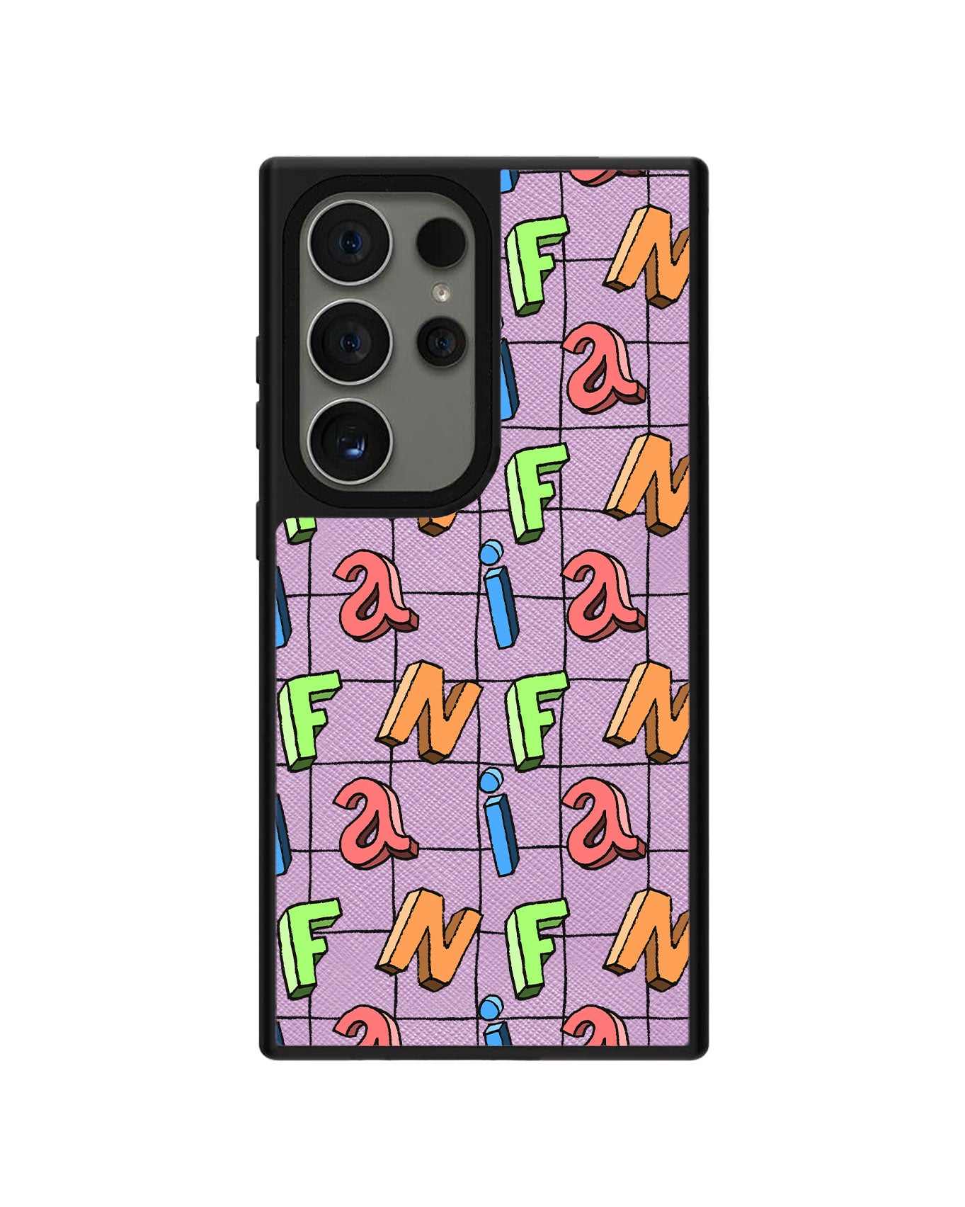 Android Leather Grip - CUSTOM MONOGRAM 3.0 Playful
