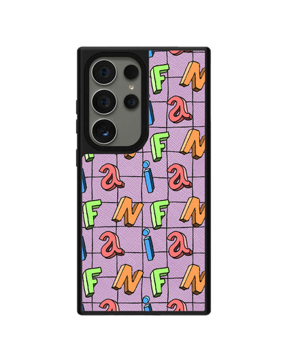 Android Leather Grip - CUSTOM MONOGRAM 3.0 Playful