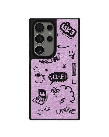 Android Leather Grip - Social Black