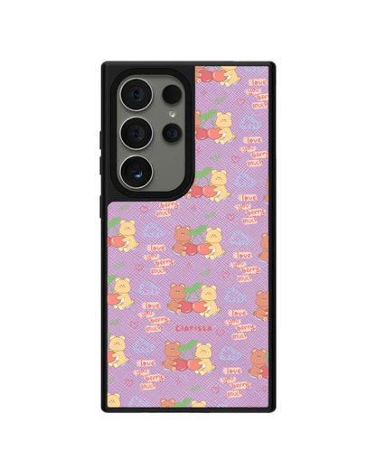 Android Leather Grip - Cherry Bear