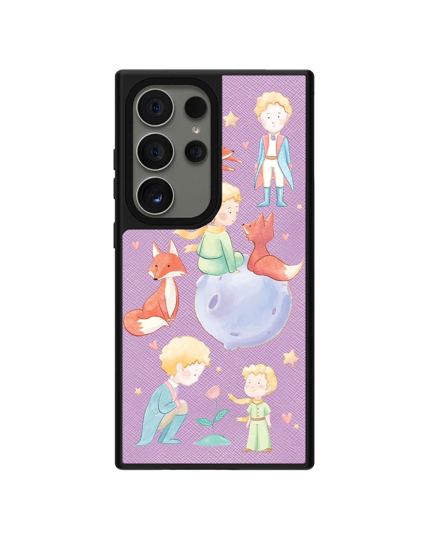 Android Leather Grip Case - Little Prince & Fox