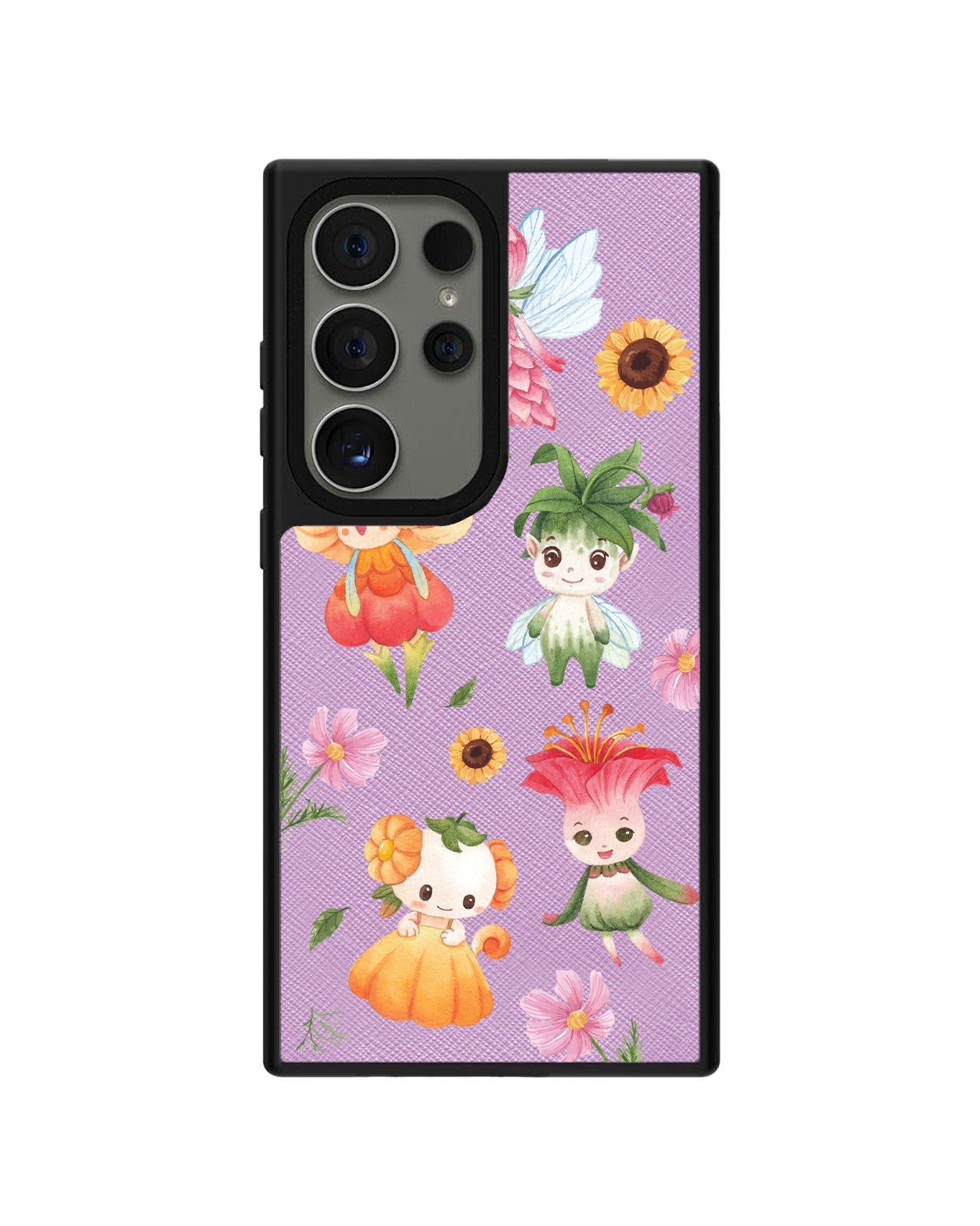 Android Leather Grip Case - Magical Garden