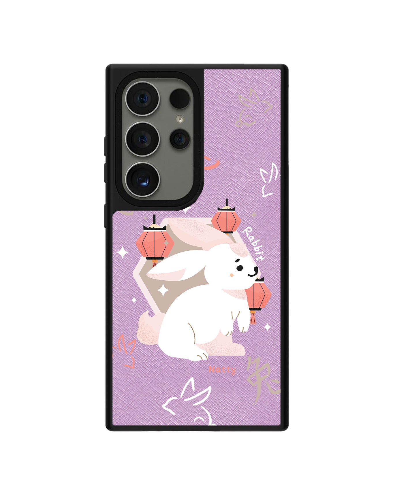 Android Leather Grip Case - Rabbit (Shio / Chinese Zodiac)