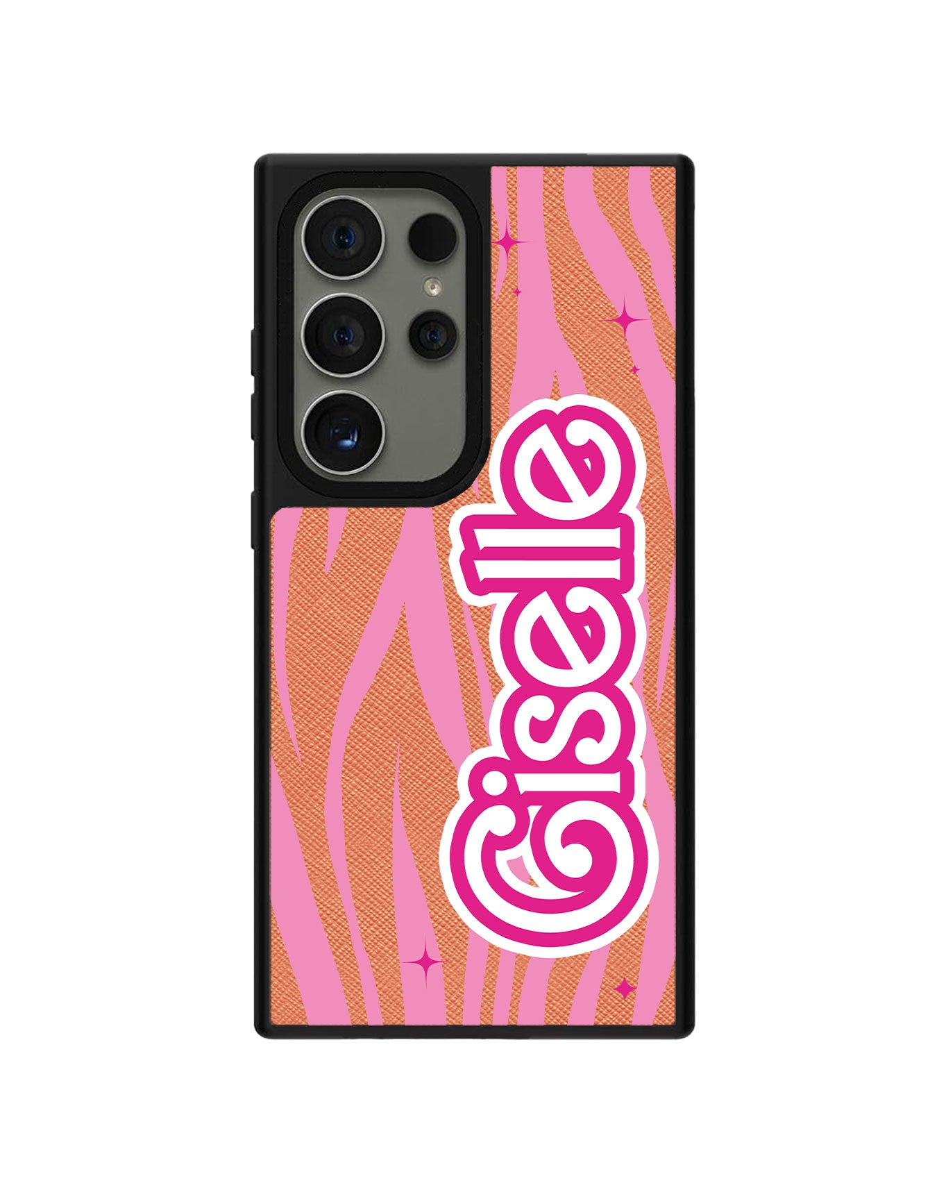 Android Leather Grip Case - Barbie Zebra Pattern