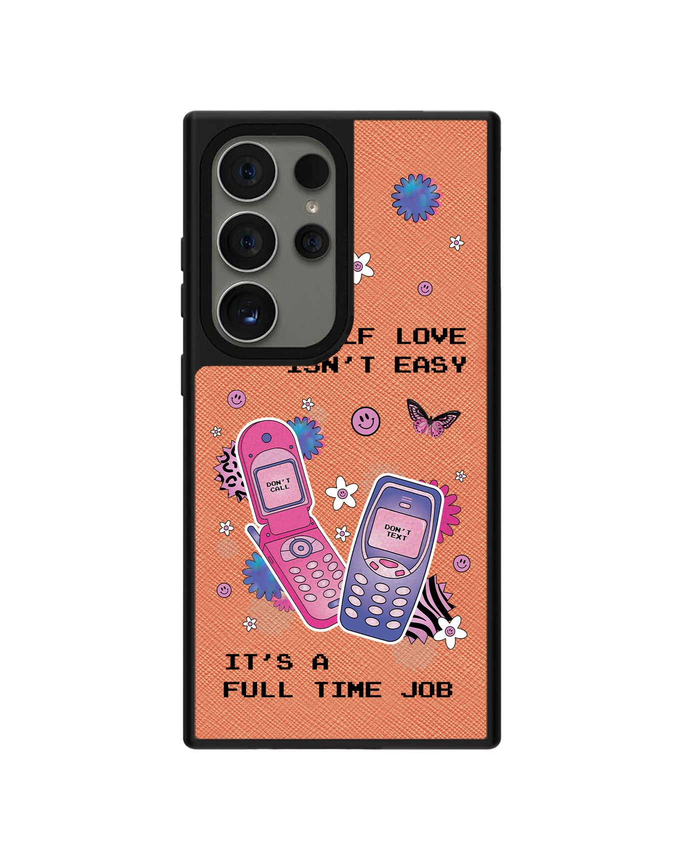 Android Leather Grip Case - Busy Love Myself