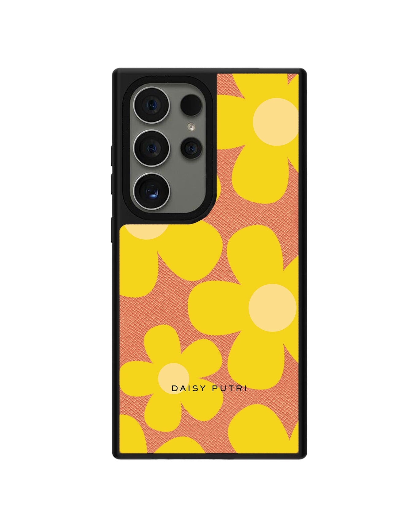 Android Leather Grip Case - Daisy Sunshine