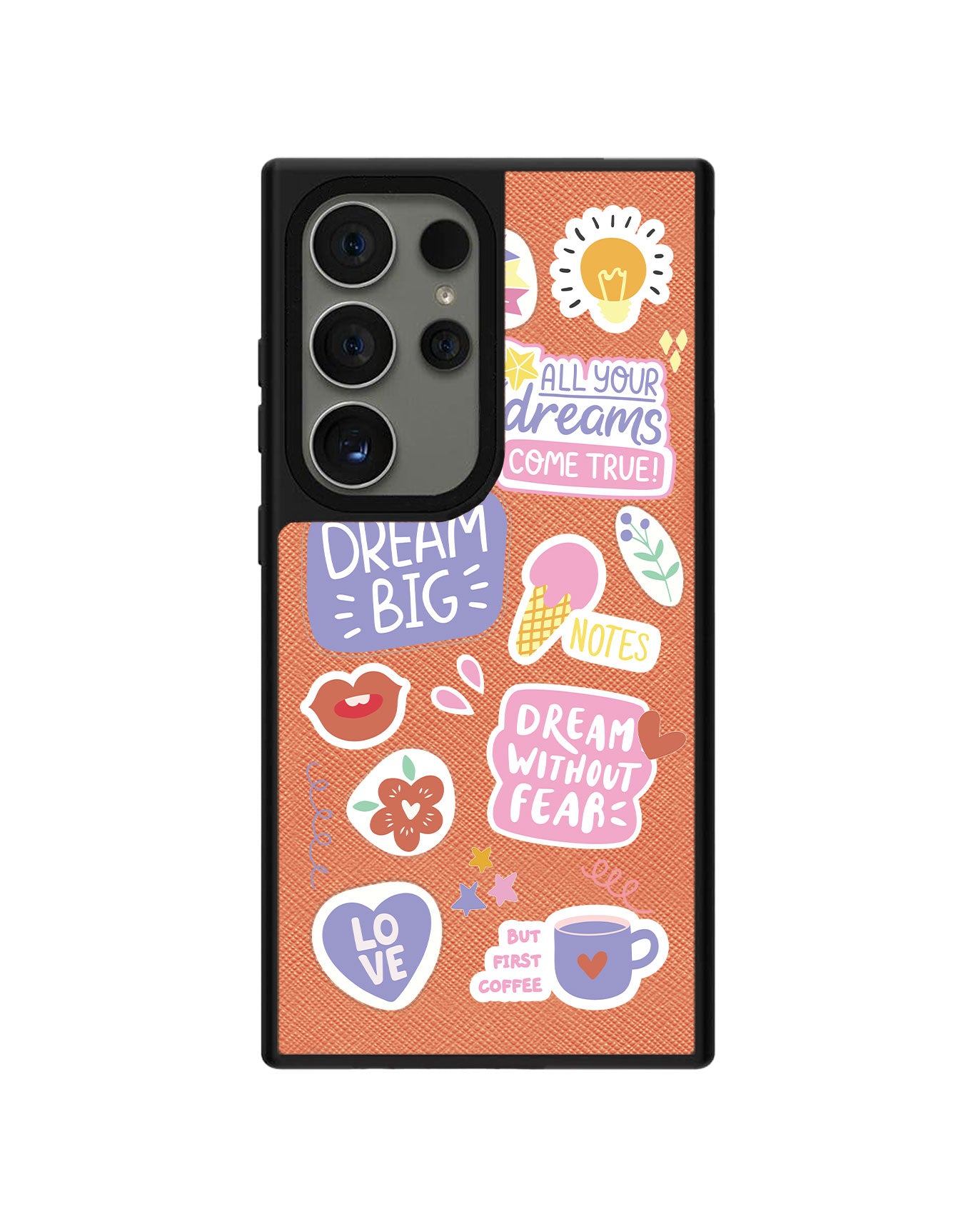 Android Leather Grip Case - Dream Sticker Pack