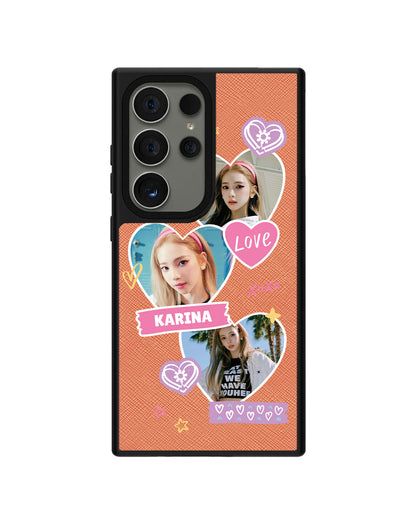 Android Leather Grip - Face Grid Love
