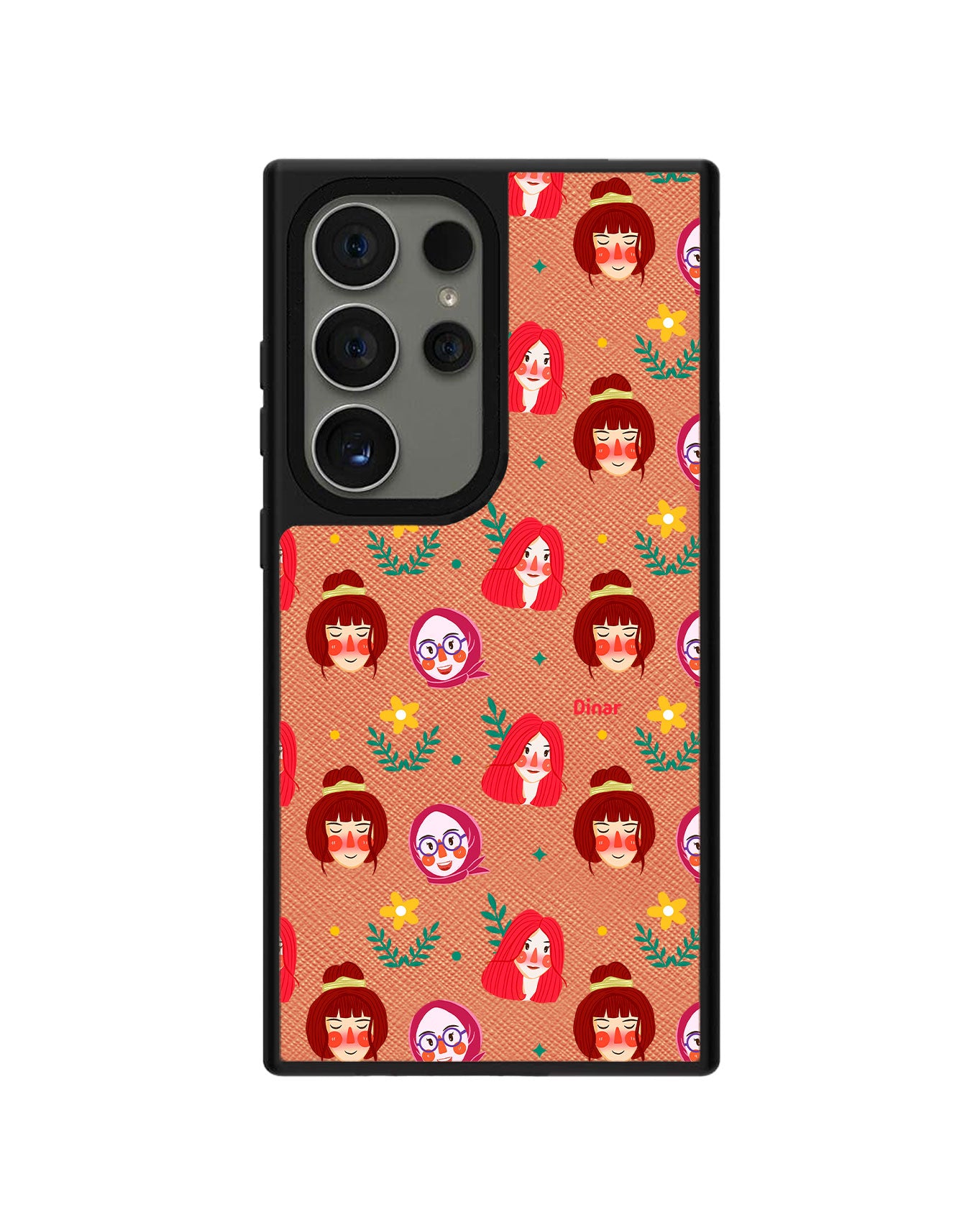 Android Leather Grip Case - Lovely Faces