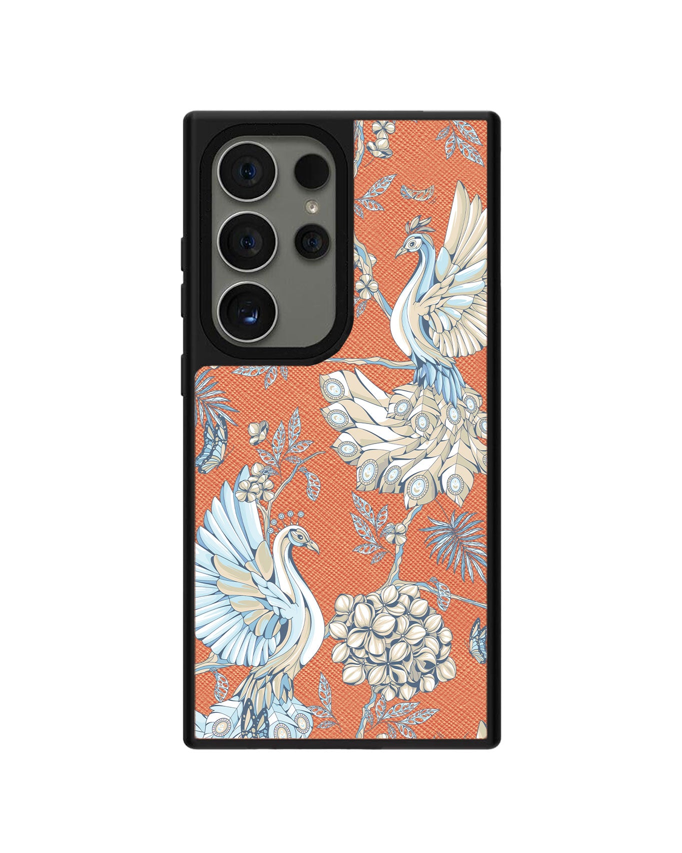 Android Leather Grip Case - Peacock 5.0