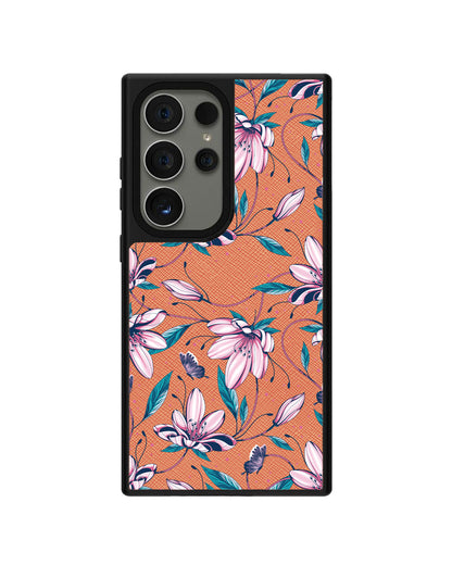 Android Leather Grip - Pink Tulip