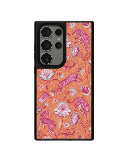 Android Leather Grip - Tiger & Floral 7.0