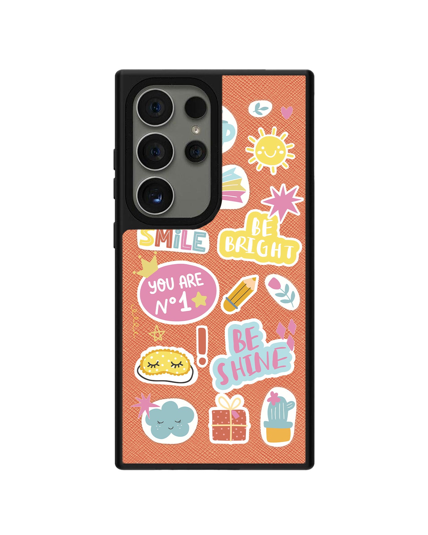 Android Leather Grip Case - Self Love Sticker Pack 3.0