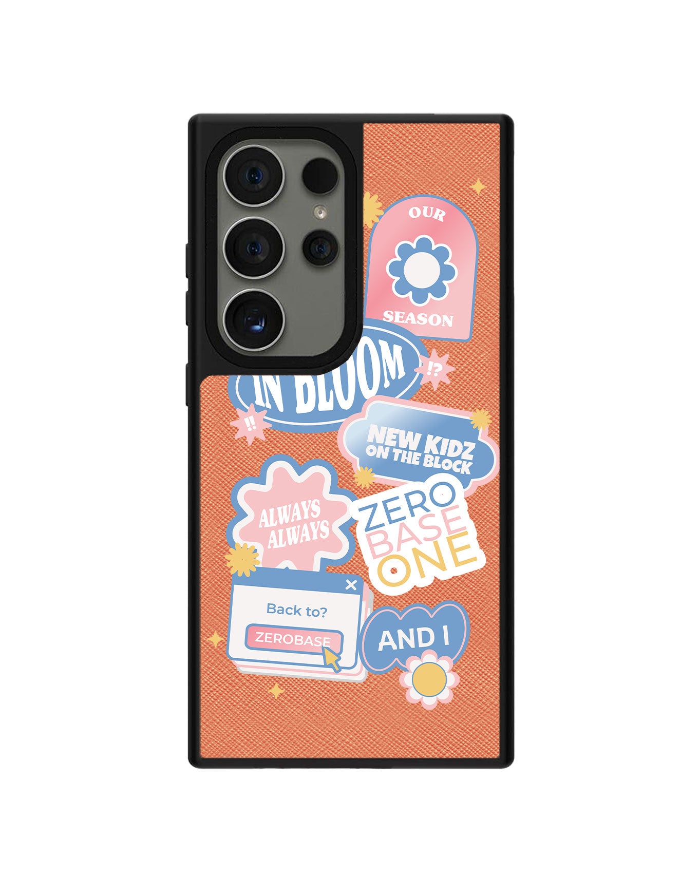 Android Leather Grip Case - Zerobaseone Song Sticker Pack