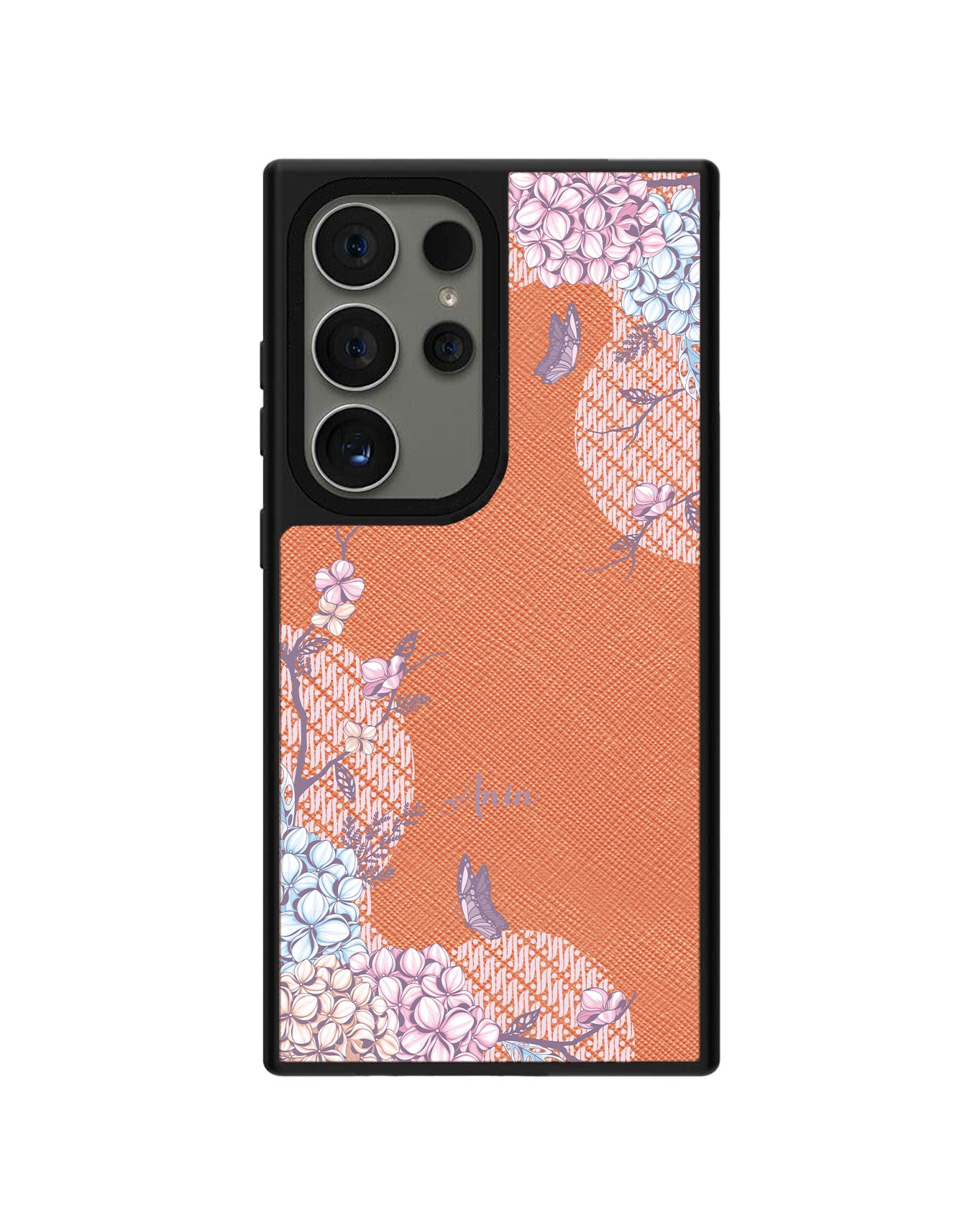 Android Leather Grip Case - Batik Florals