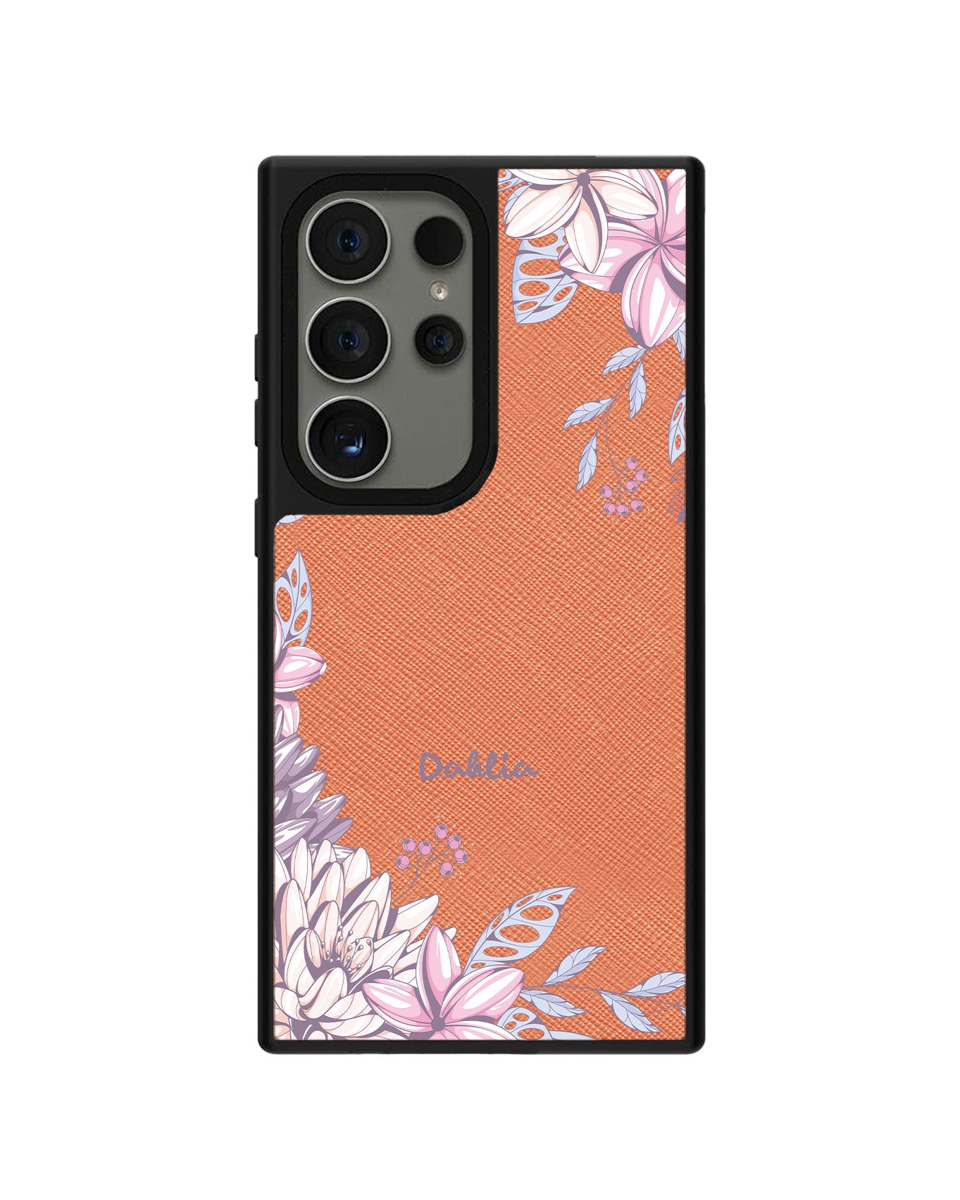 Android Leather Grip Case - Dahlia