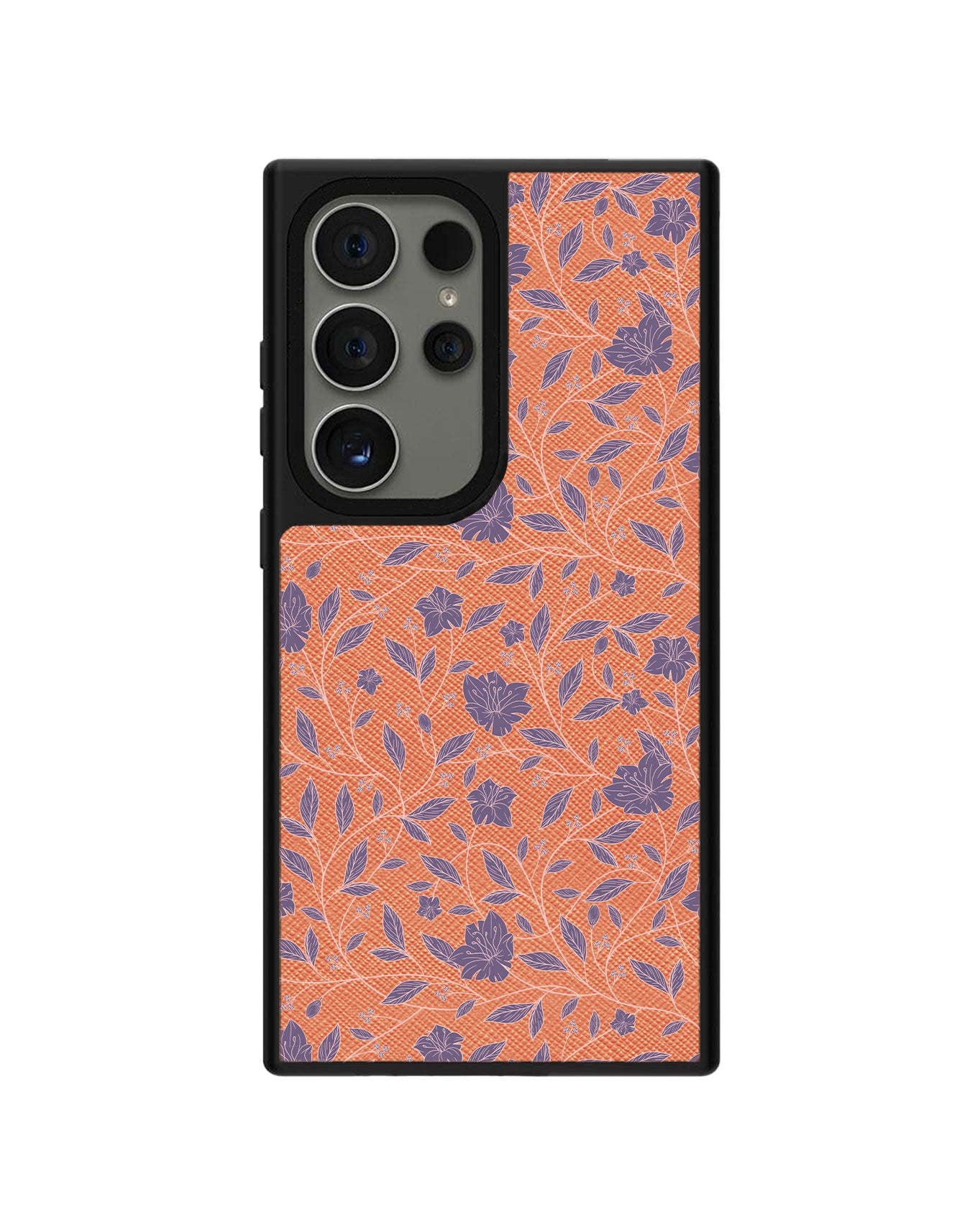 Android Leather Grip Case - Sketchy Flower 4.0