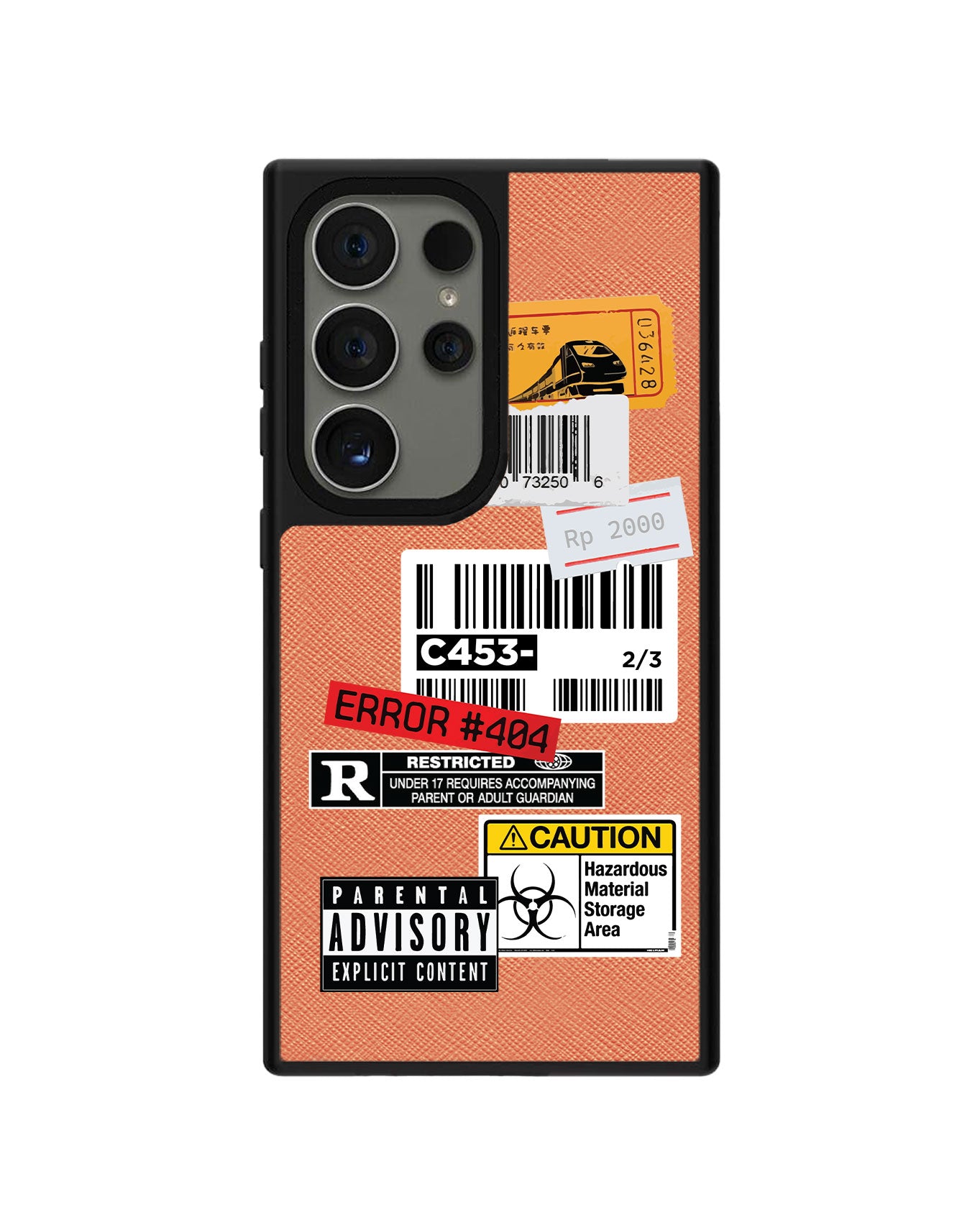 Android Leather Grip Case - Label Sticker Pack