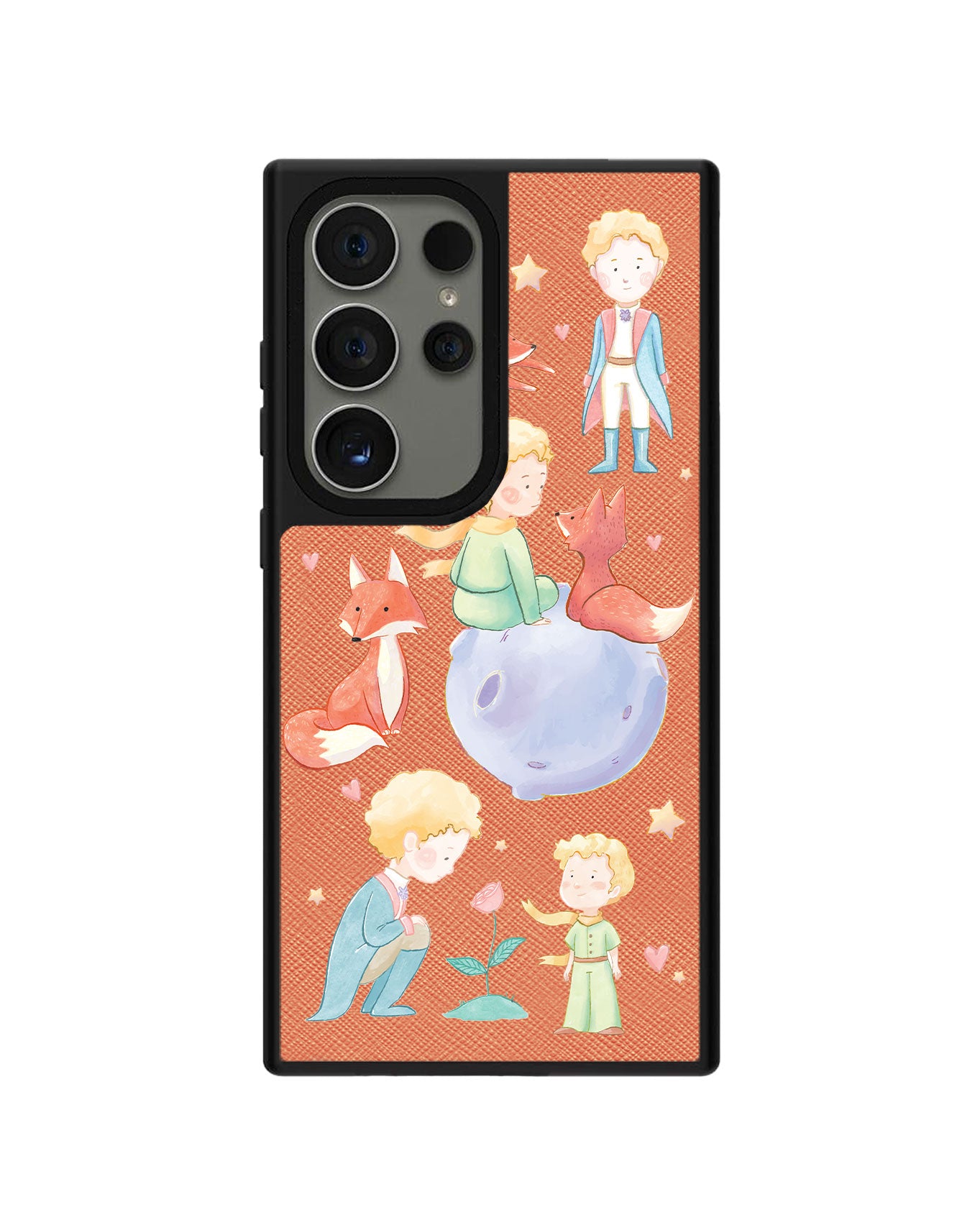 Android Leather Grip Case - Little Prince & Fox