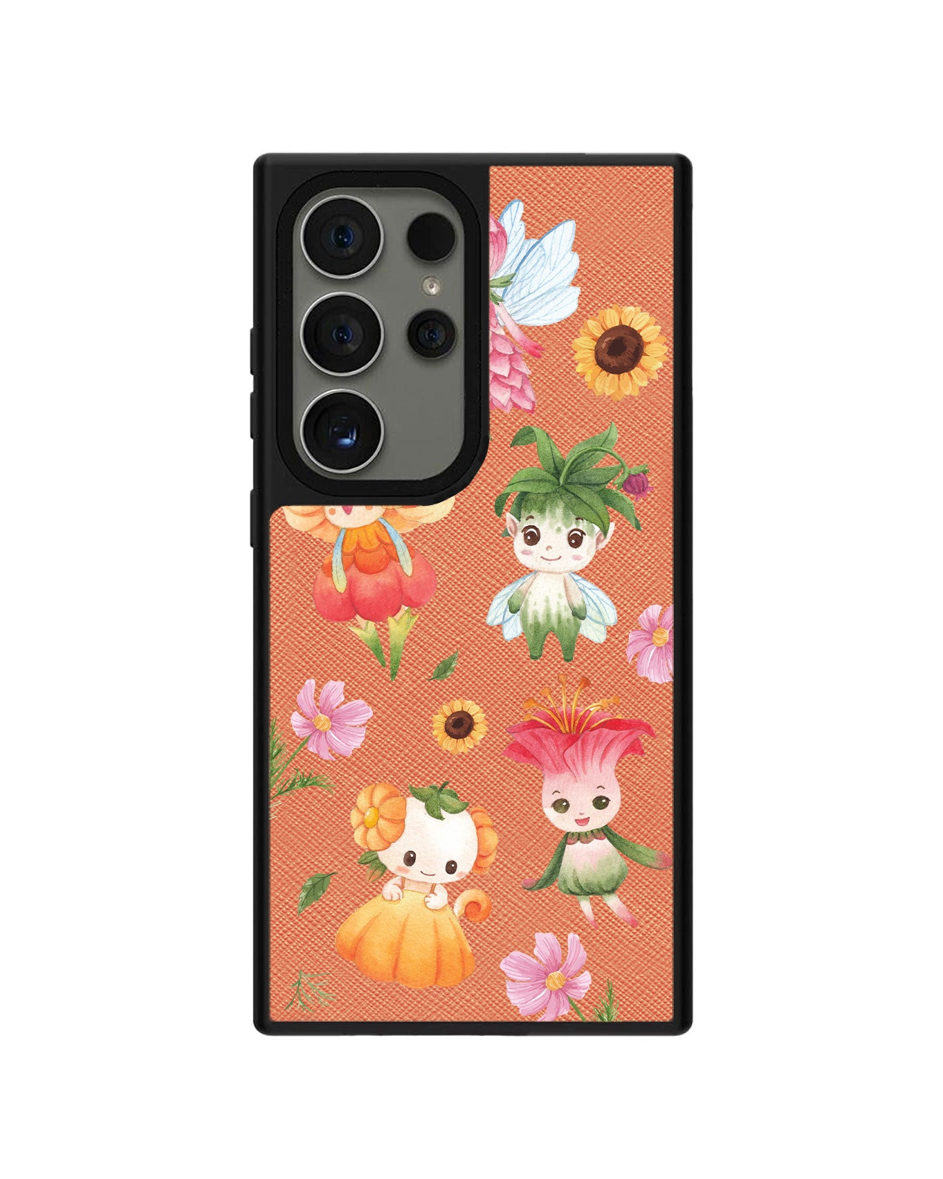 Android Leather Grip Case - Magical Garden