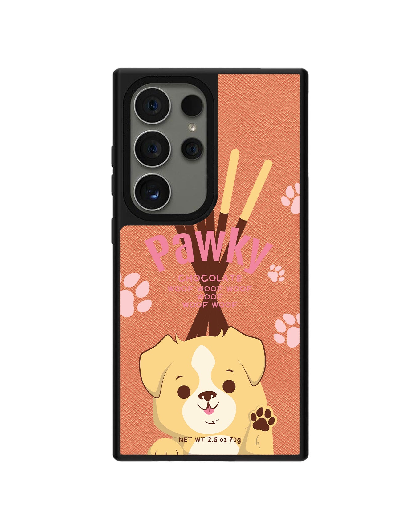 Android Leather Grip Case - Pawky Dog