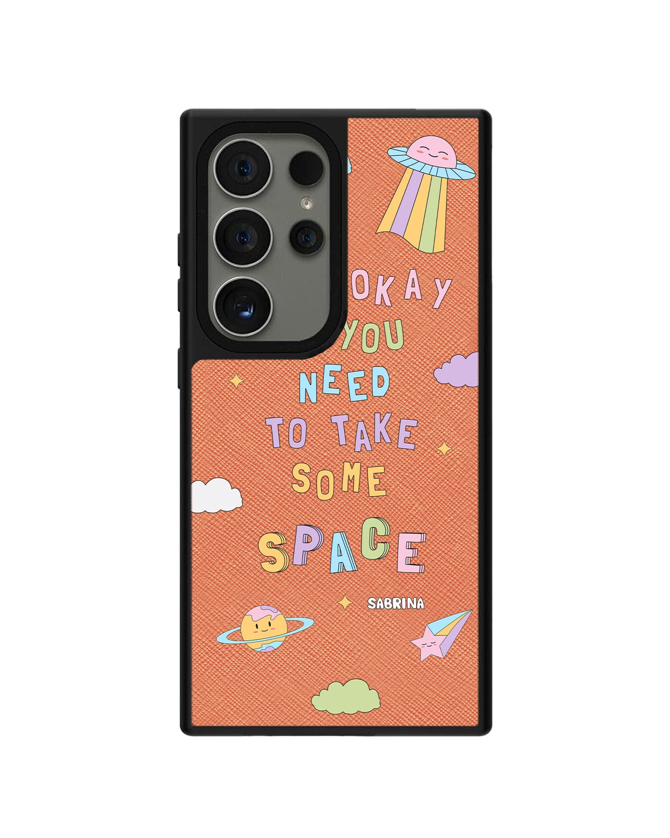 Android Leather Grip Case - Space