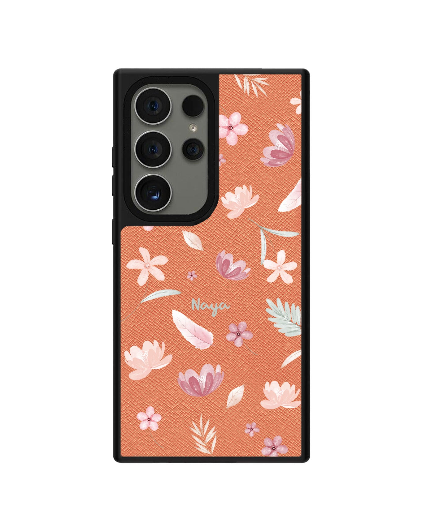 Android Leather Grip Case - Wild Flower