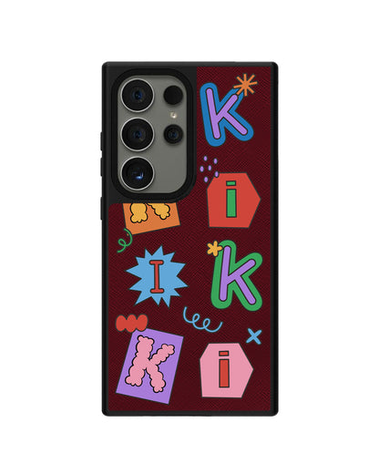 Android Leather Grip - CUSTOM MONOGRAM 3.0 Adorable