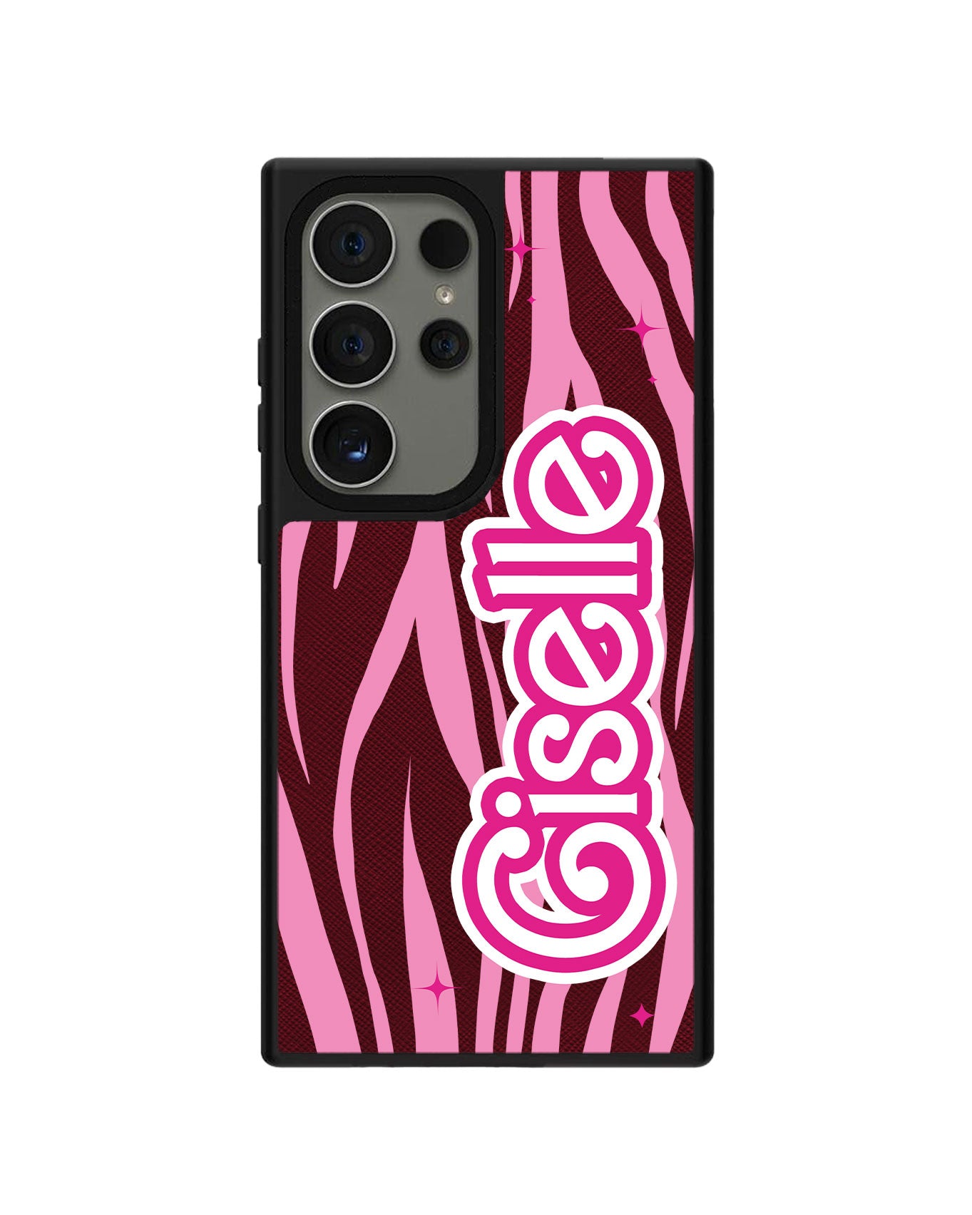 Android Leather Grip Case - Barbie Zebra Pattern