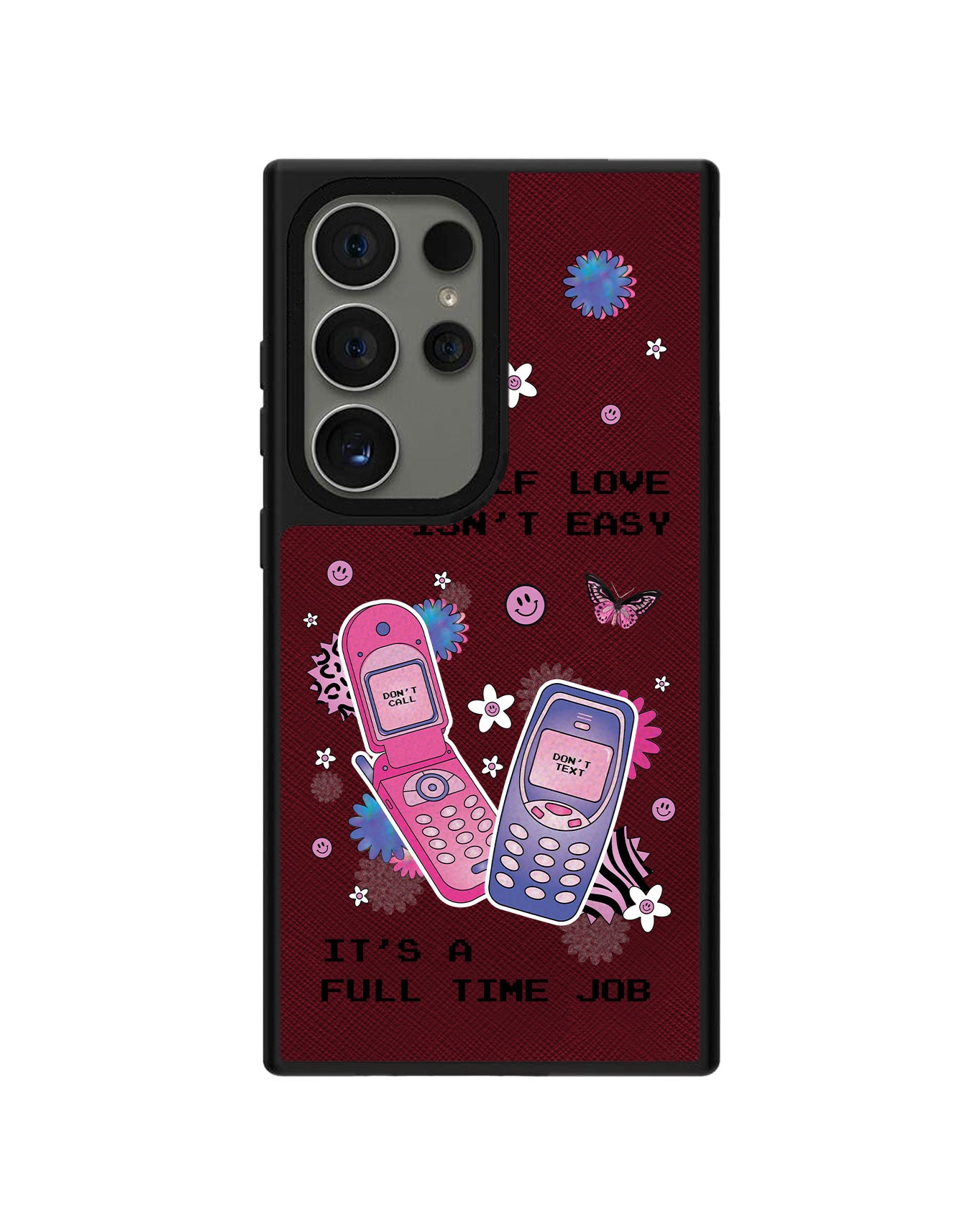 Android Leather Grip Case - Busy Love Myself