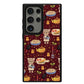 Android Leather Grip Case - Cooking Cat