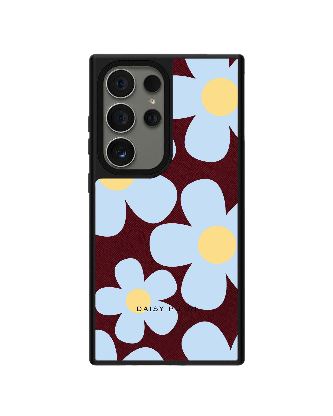 Android Leather Grip Case - Daisy Garland