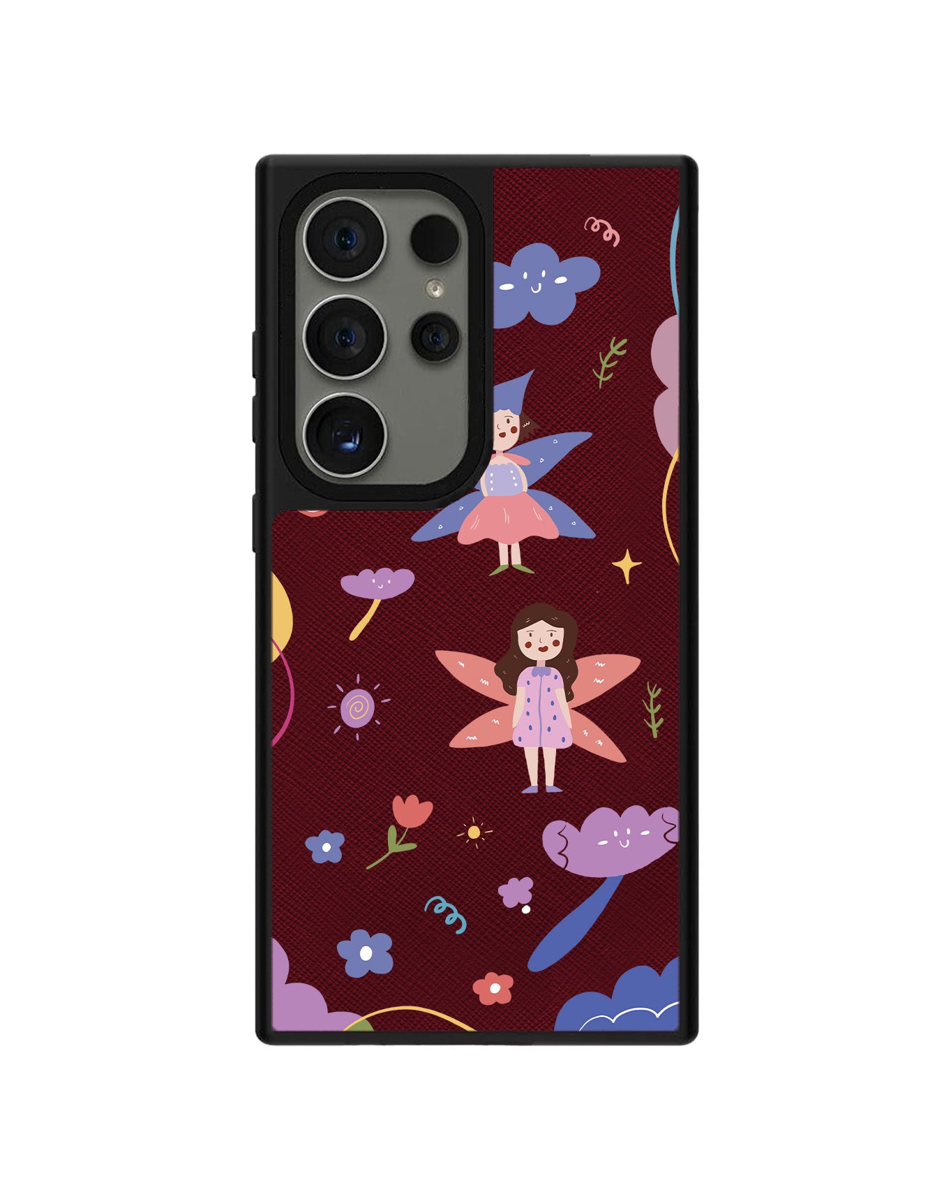 Android Leather Grip Case - Fairy Pattern