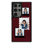 Android Leather Grip Case - Face Grid Black Polaroid